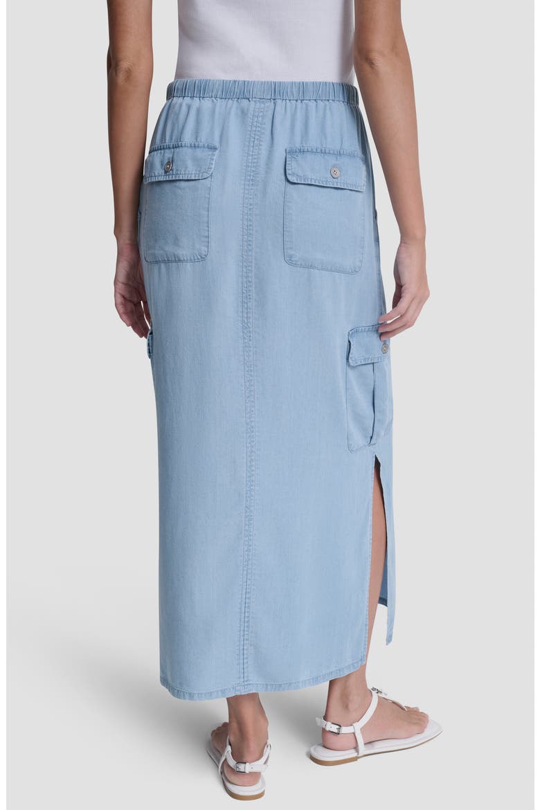 Chambray Cargo Maxi Skirt, Alternate, color, CHAMBRAY
