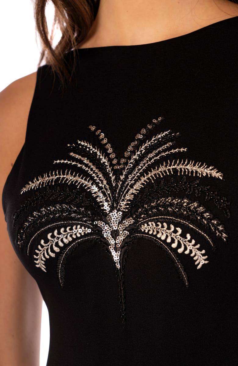 Maaji Midnight Palm Atenea Reversible One-Piece Swimsuit, Alternate, color, Black