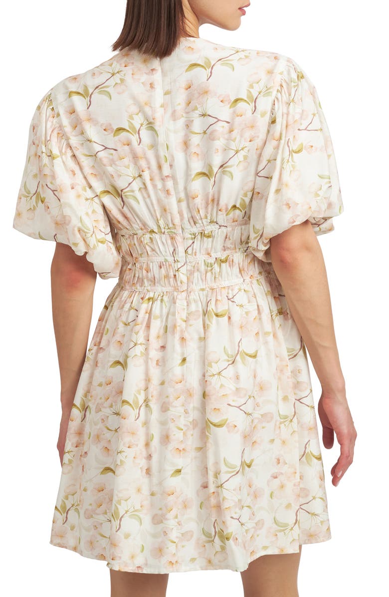 En Saison Callie Floral Print Minidress, Alternate, color,