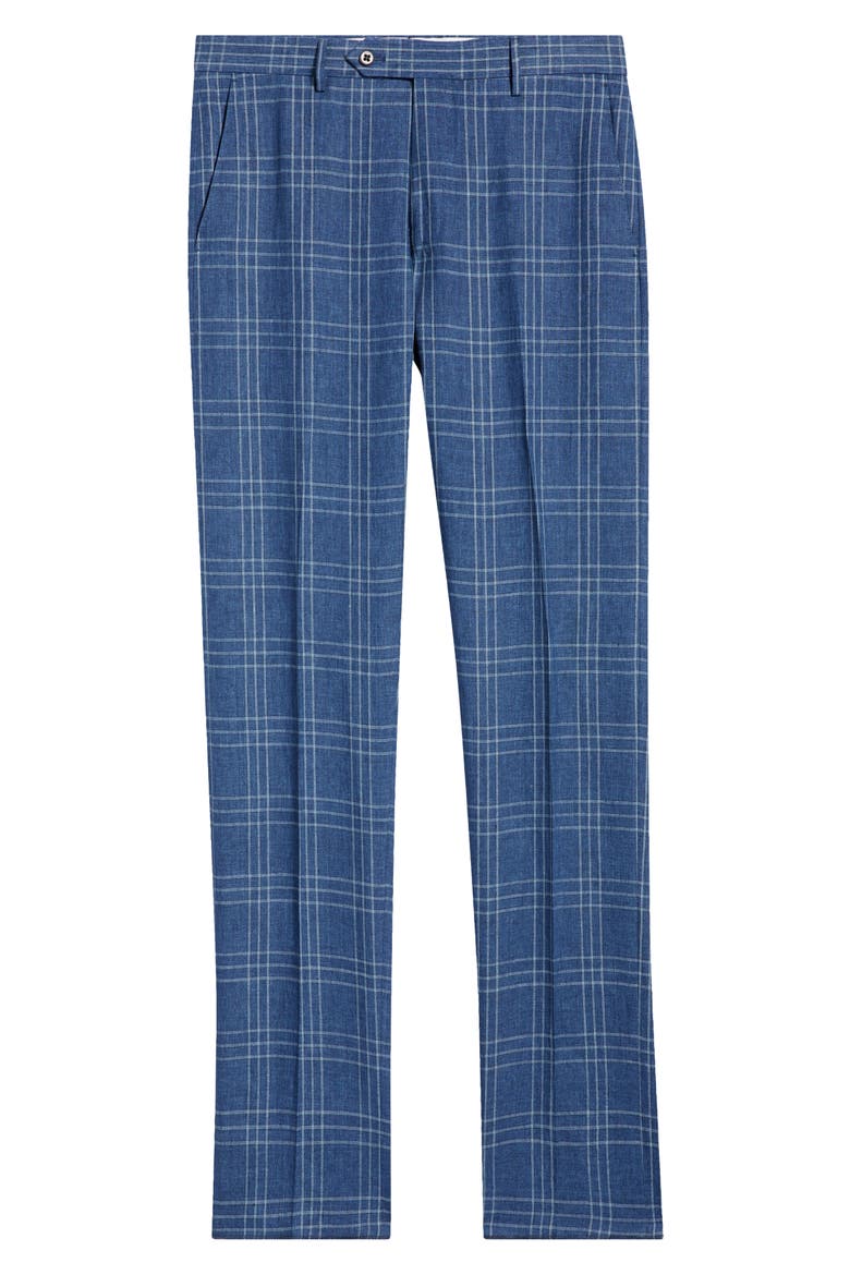 Noah Linen Dress Pants, Alternate, color, BLUE