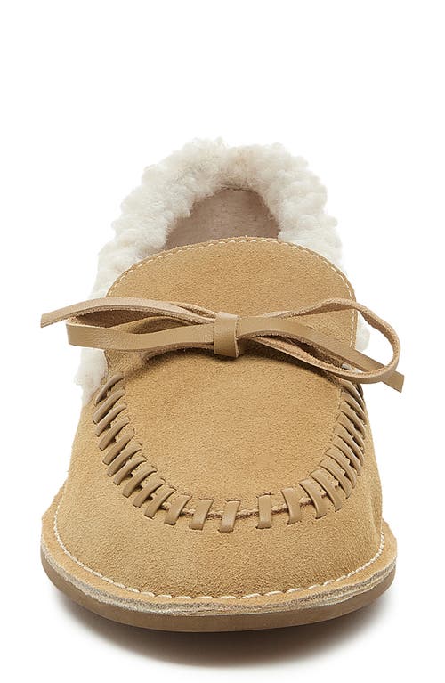 Kelsi Dagger Brooklyn Huggy Faux Shearling Lined Slipper In Brown