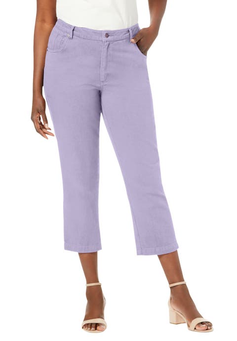 Classic Cotton Denim Capri (Plus)
