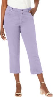 Jessica London Classic Cotton Denim Capri