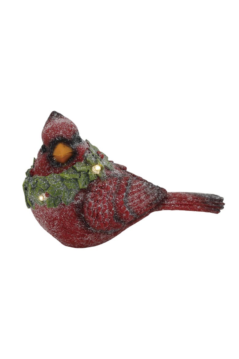 Light Up Cardinal Figurine, Main, color, Multicolored
