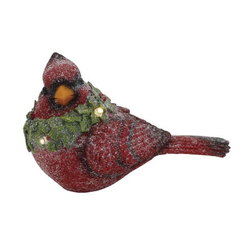 Light Up Cardinal Figurine