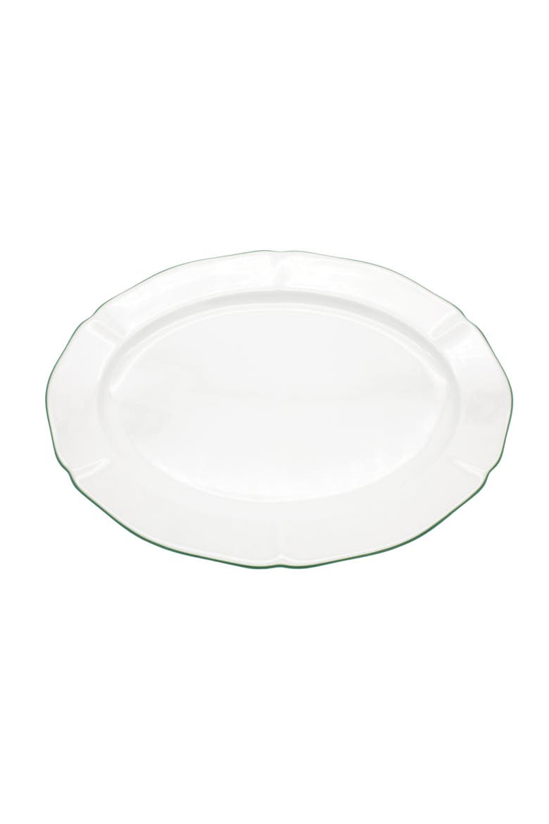 Amelie Oval Platter, Main, color, Forest Green