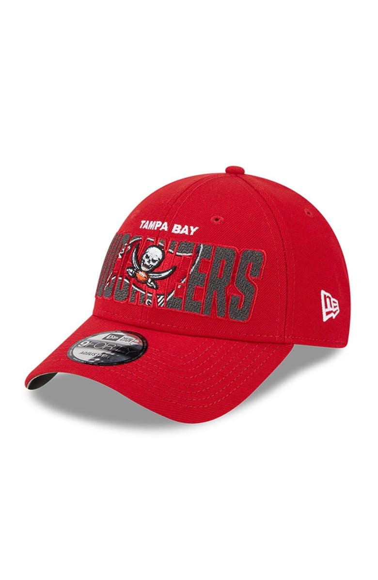 New Era Men's New Era Red Tampa Bay Buccaneers 2023 NFL Draft 9FORTY Adjustable Hat, Alternate, color, 