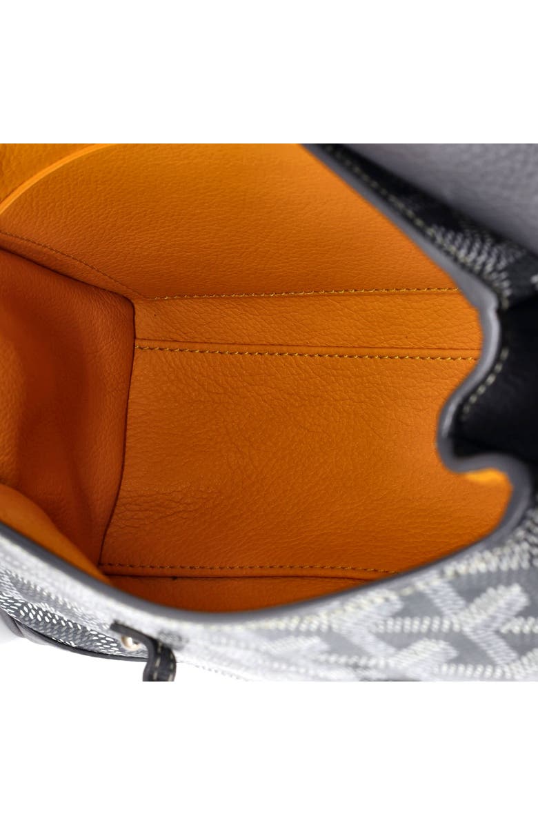 Pre-Owned Goyard Saigon Top Handle Bag Coated Canvas with Leather Mini, Alternate, color, Gray