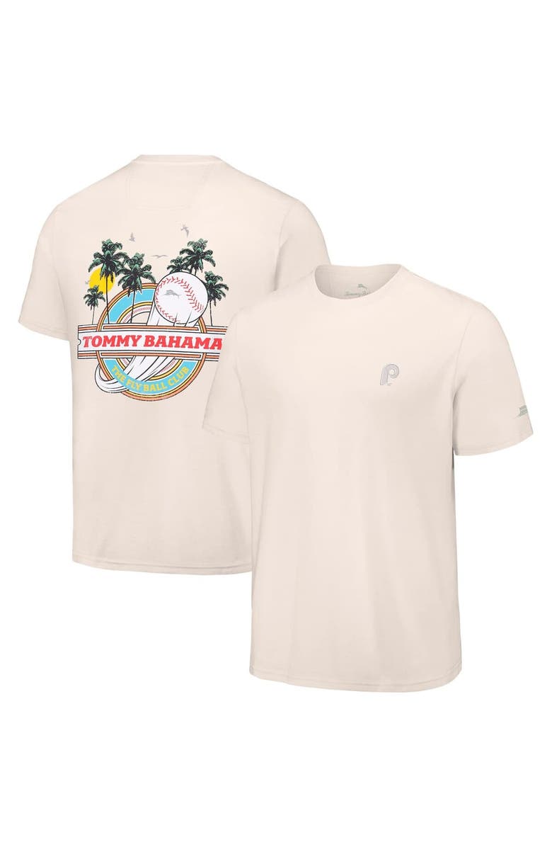 Tommy Bahama Men's Tommy Bahama Cream Philadelphia Phillies Fly Ball Club T-Shirt, Alternate, color, Cream