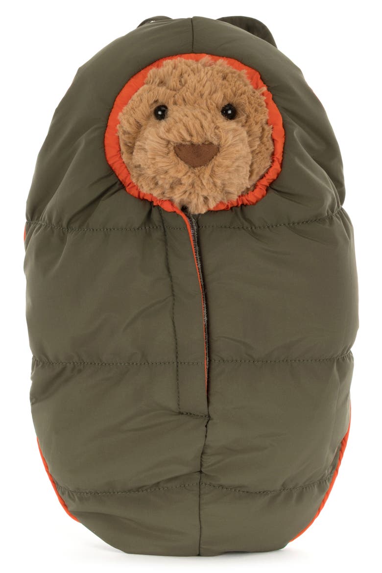 Bartholomew Bear Hiking Outfit Large Plushie, Alternate, color, BROWN