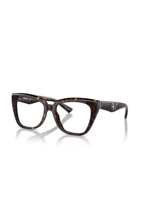 Ferrari 54mm Square Optical Glasses In Brown