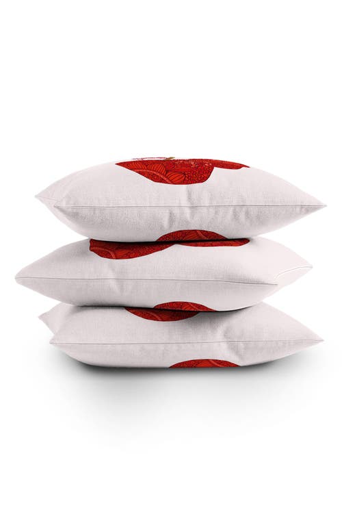 Shop Deny Designs Cherries With A Bow Throw Pillow In Red