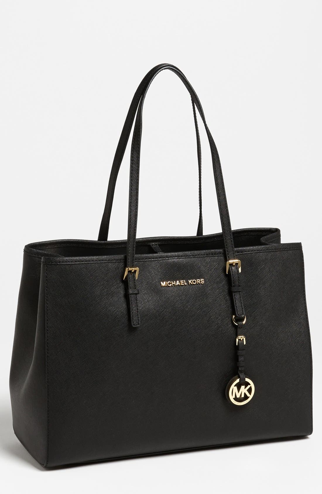 MICHAEL Michael Kors 'Jet Set - Large' Travel Tote, Main, color, 