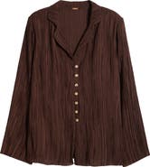 Cult Gaia Alyona Plissé Shirt