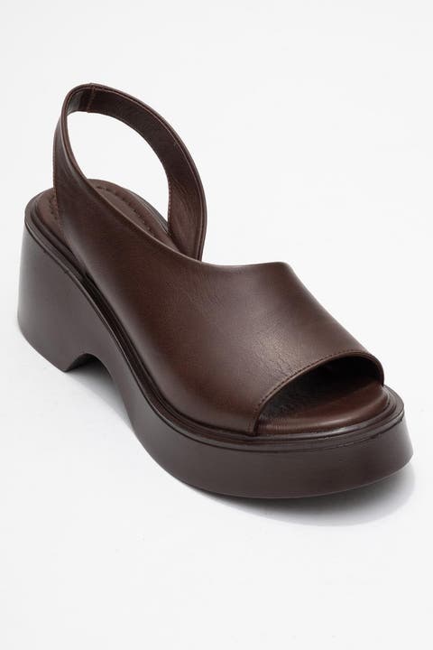 ROY Leather Wedge Sandal (Women)