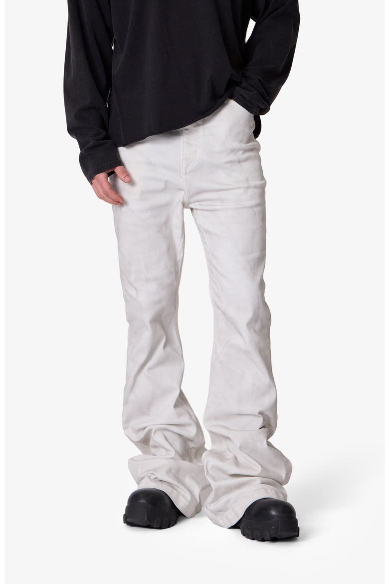 Super Stacked Hem Jeans, Alternate, color, WHITE