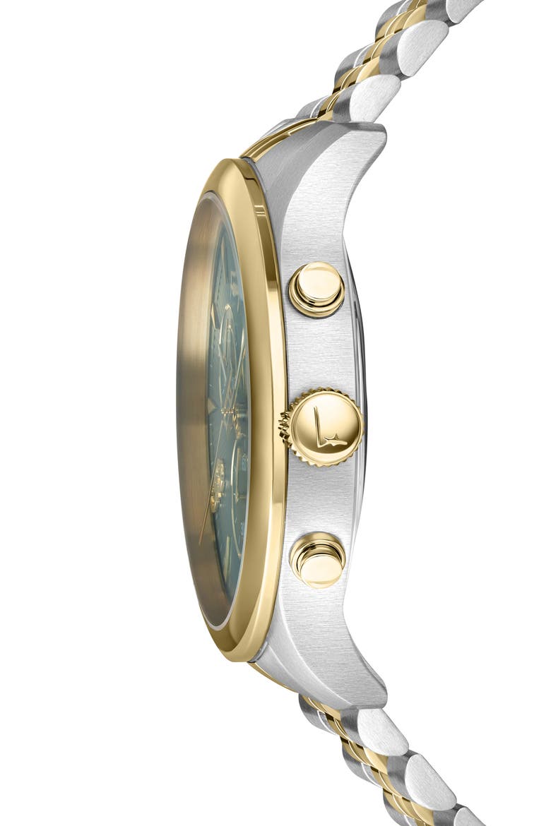 Duo Two-Tone Chronograph Bracelet Watch, 42mm, Alternate, color, TWO TONE