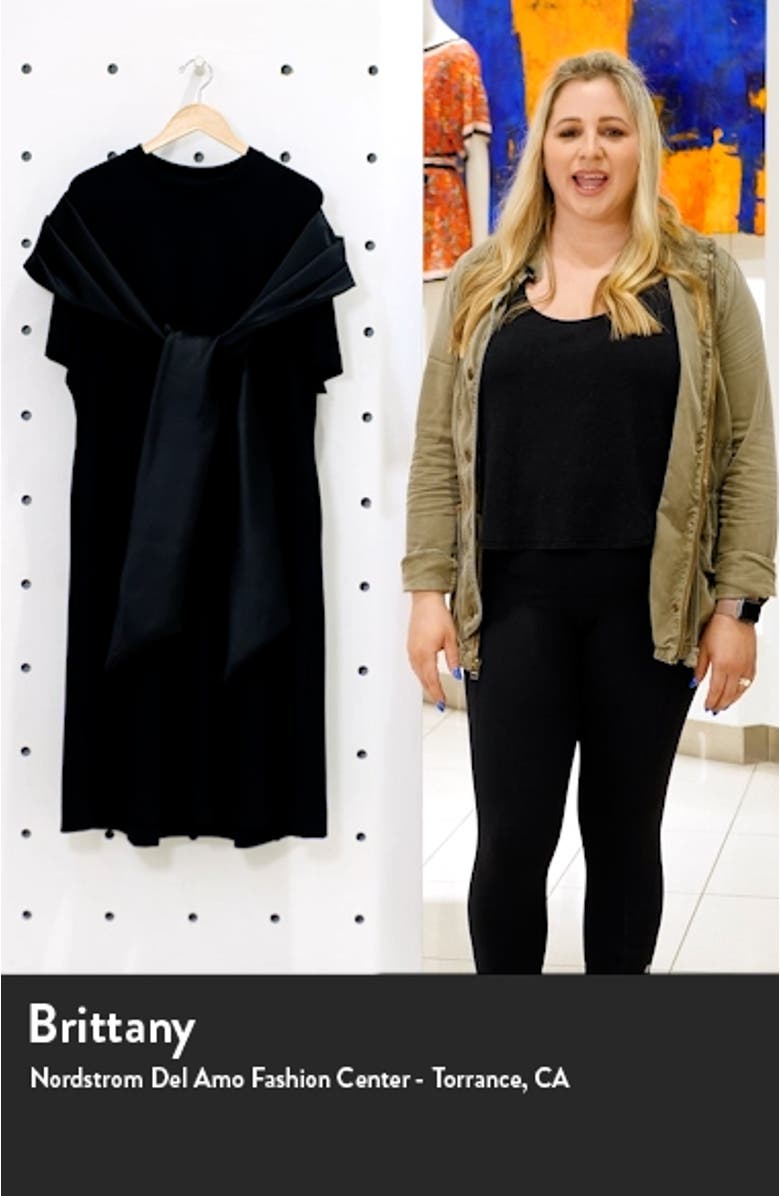 Bow Detail Midi T-Shirt Dress, sales video thumbnail