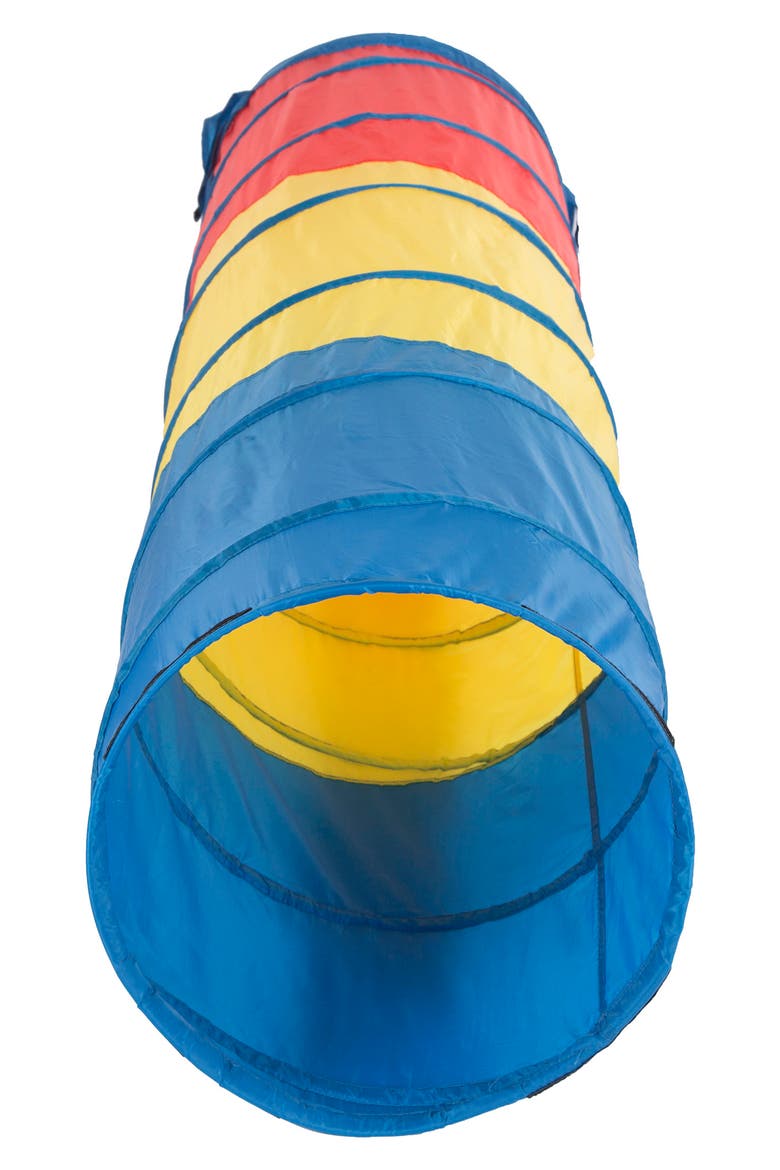 Find Me 6-Foot Multicolor Play Tunnel, Alternate, color, BLUE YELLOW RED