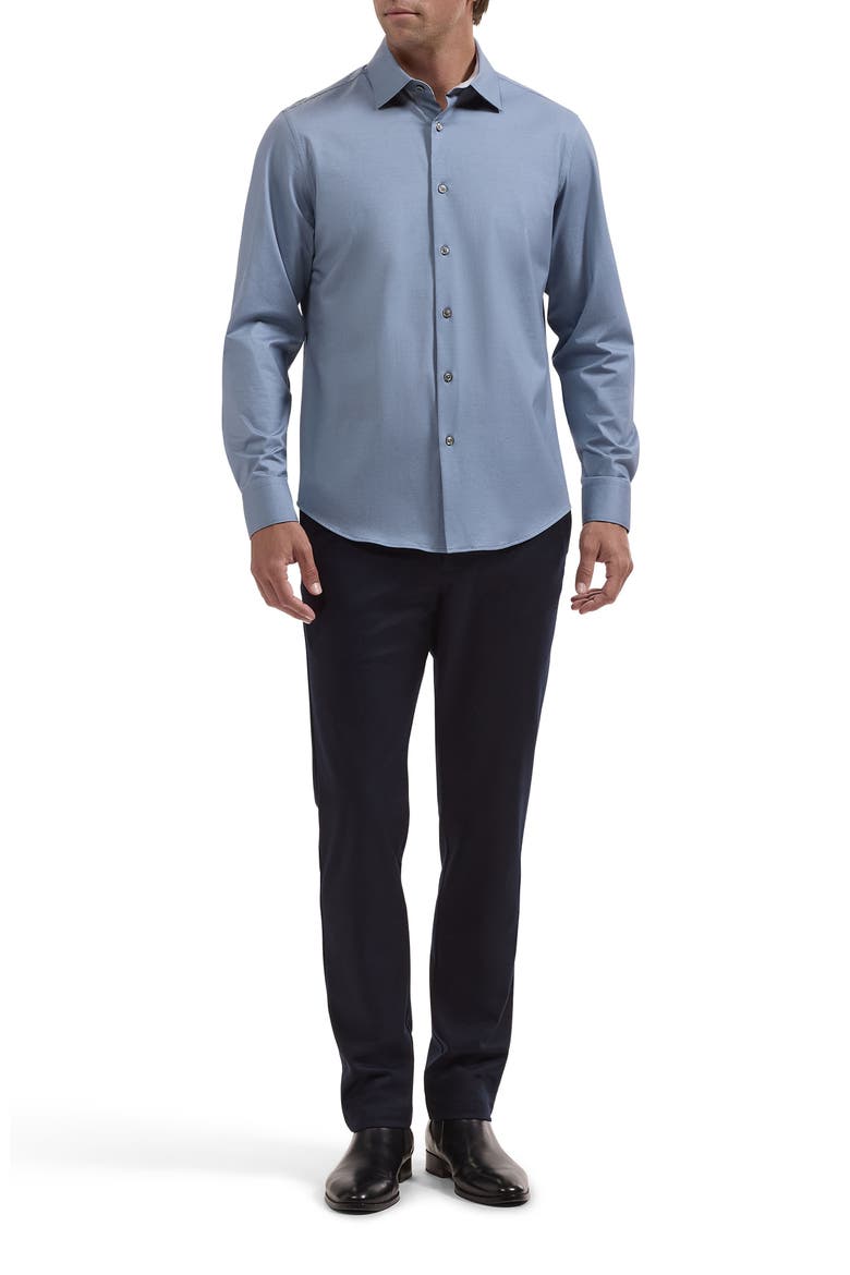 Jimmy OoohCotton® Long Sleeve Performance Shirt, Alternate, color, STEEL