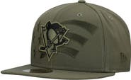 New Era Men's New Era Olive Pittsburgh Penguins Military Appreciation Flag 59FIFTY Fitted Hat