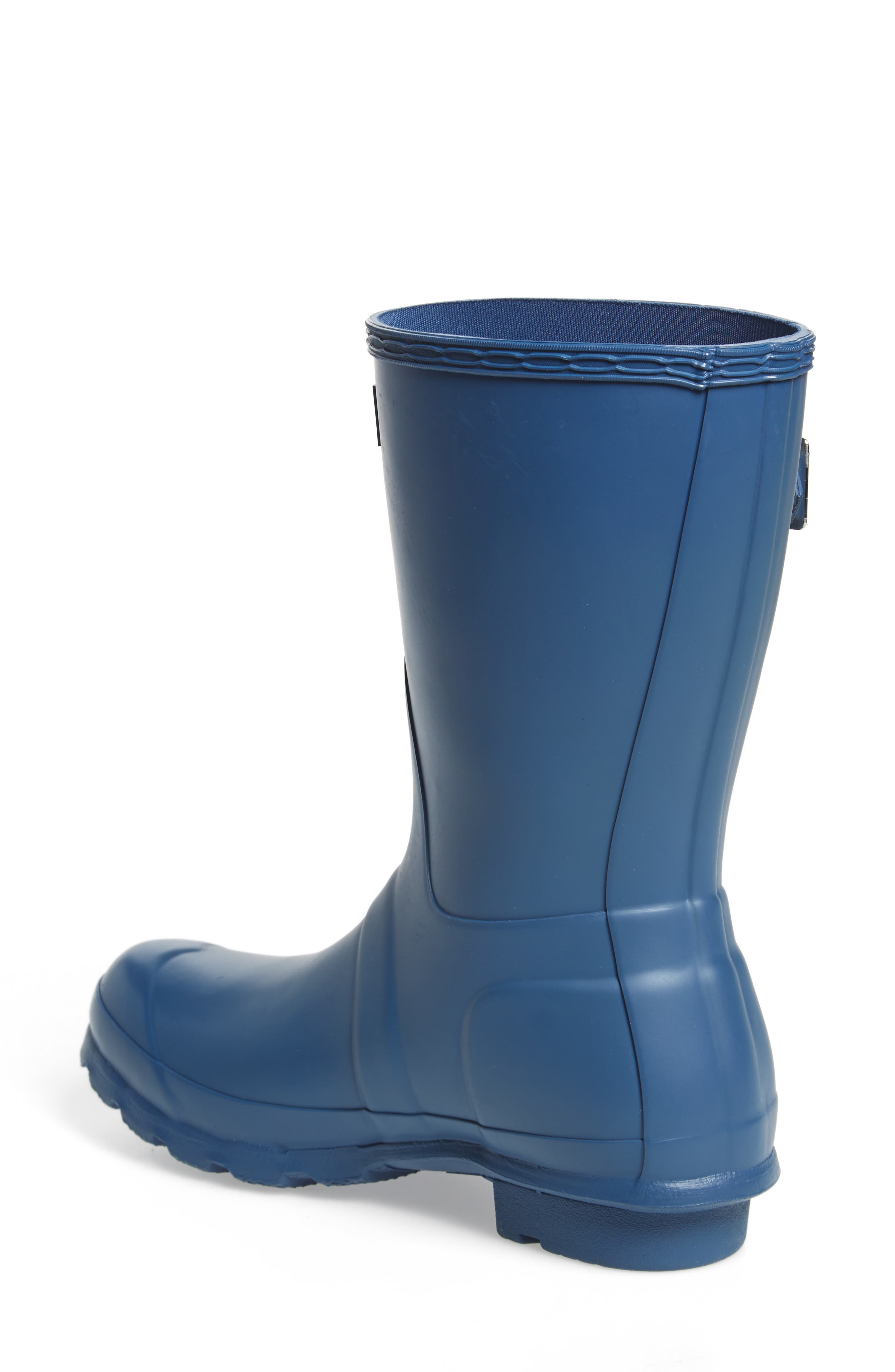 Original Short Waterproof Rain Boot, Alternate, color, DARK EARTH BLUE