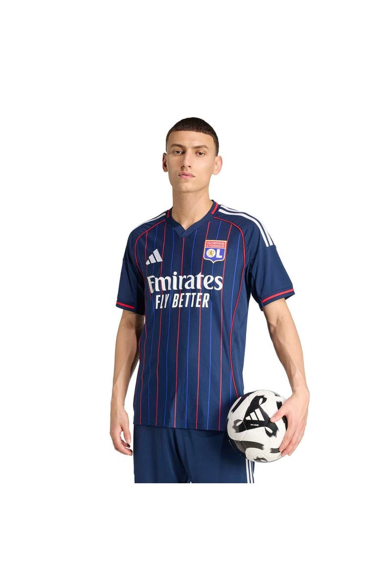 adidas Men's adidas Blue Olympique Lyonnais 2025/26 Away Replica Jersey, Alternate, color, Blue