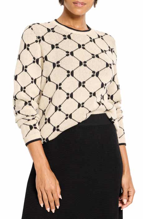 NIC+ZOE Geo Argyle Sweater