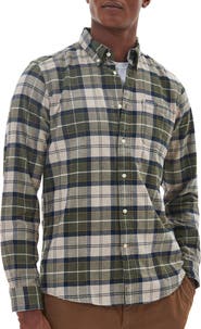 Barbour Kyeloch Tailored Fit Plaid Cotton Button-Down Shirt