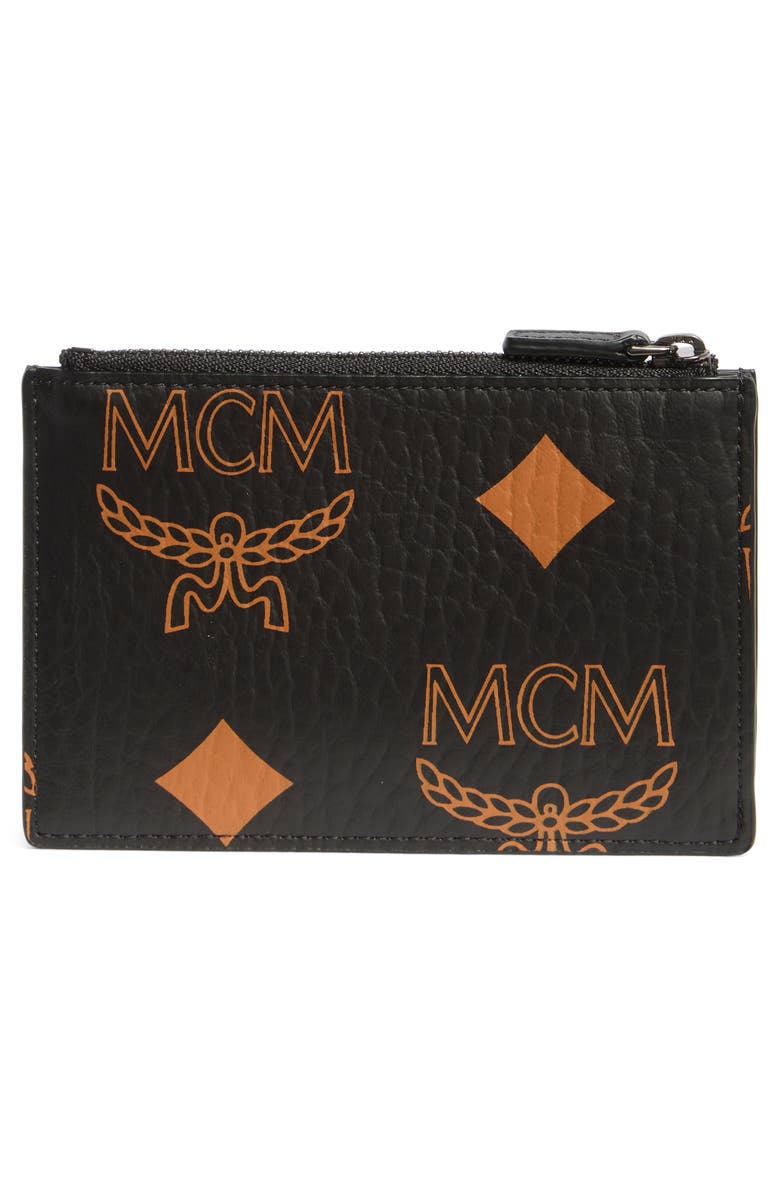 MCM Aren Zip Wallet, Alternate, color, Black