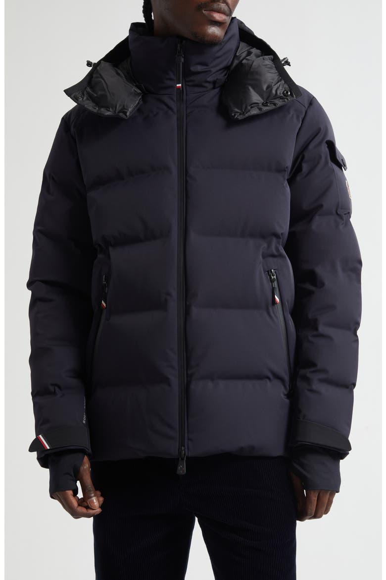 Montgetech Water Repellent Down Puffer Jacket, Main, color, NAVY BLUE