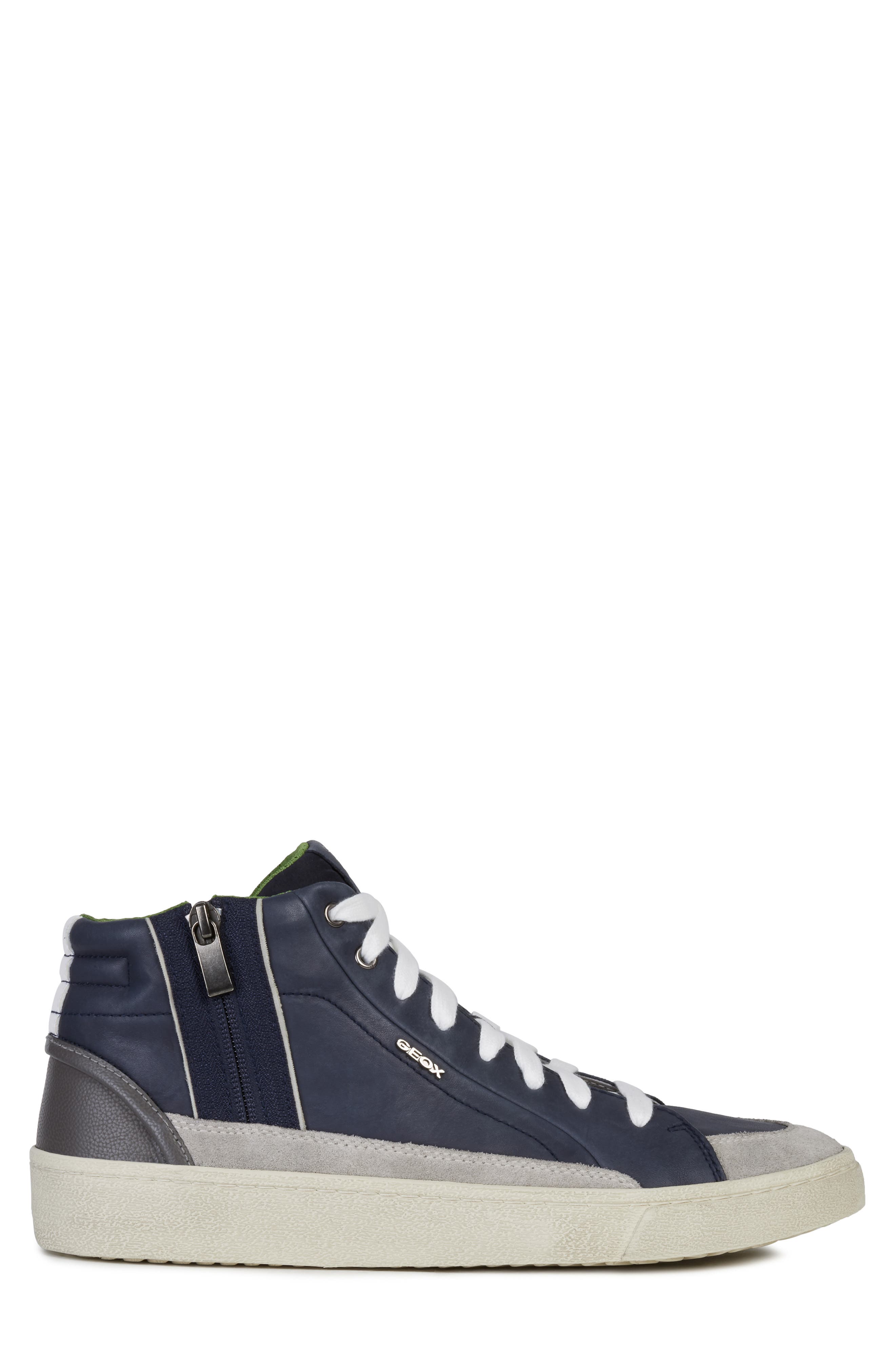 Geox Warley 8 High Top Sneaker, Alternate, color, 