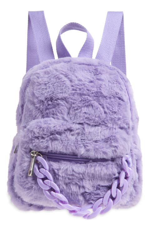 Kids' Faux Fur Mini Backpack