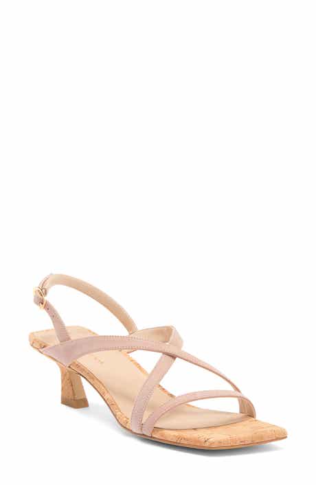Stuart Weitzman Oasis 50 Kitten Heel Slingback Sandal