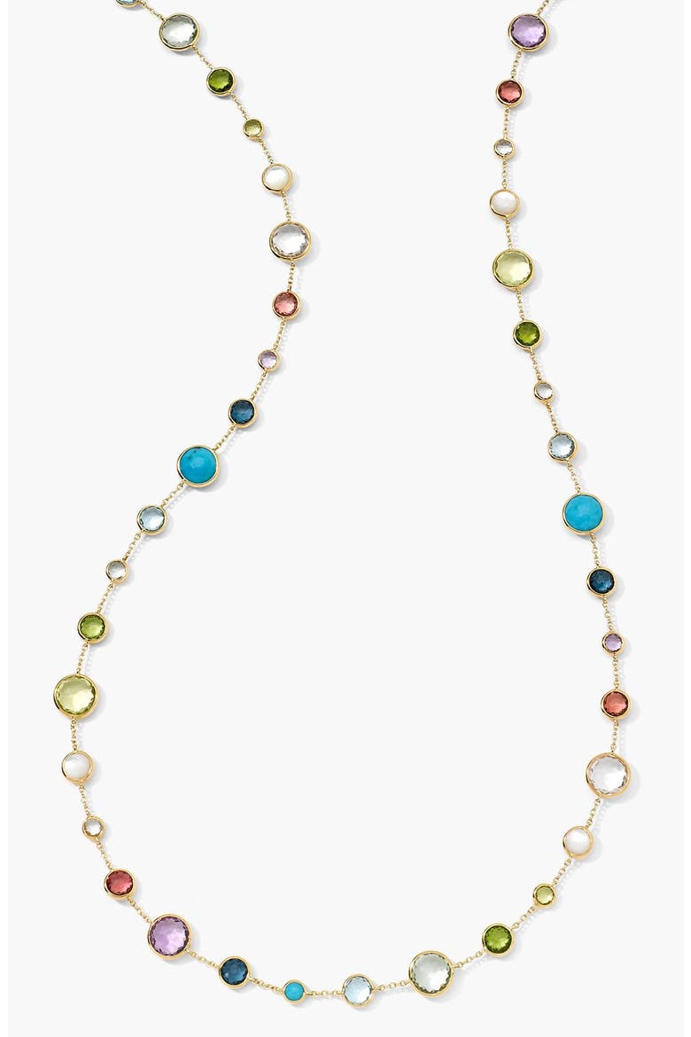 Rock Candy Lollipop Station Necklace, Alternate, color, YELLOW GOLD/ MULTI
