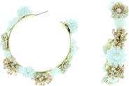 OLIVIA WELLES Liona Resin Half Hoop Earrings