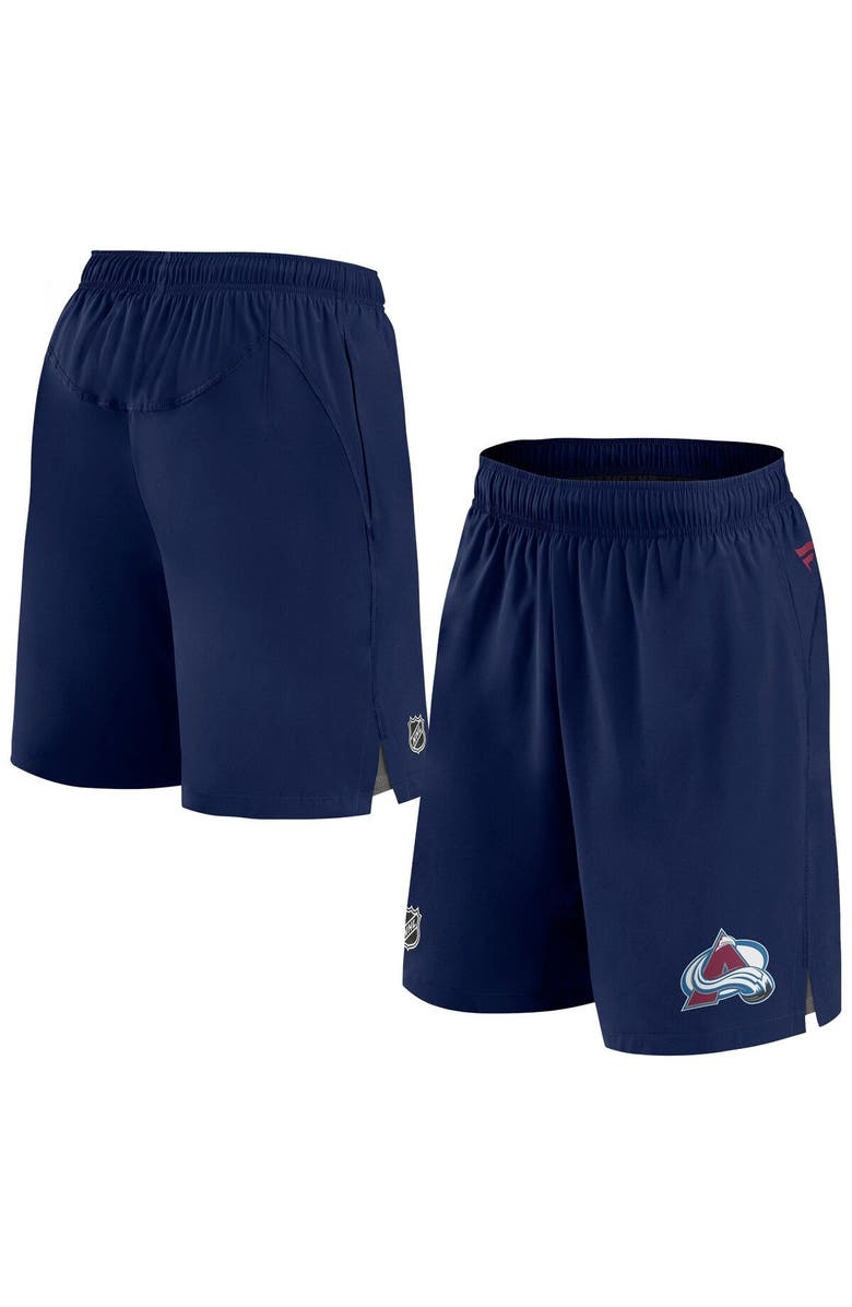 FANATICS Men's Fanatics Branded Navy Colorado Avalanche Authentic Pro Rink Shorts, Main, color, 