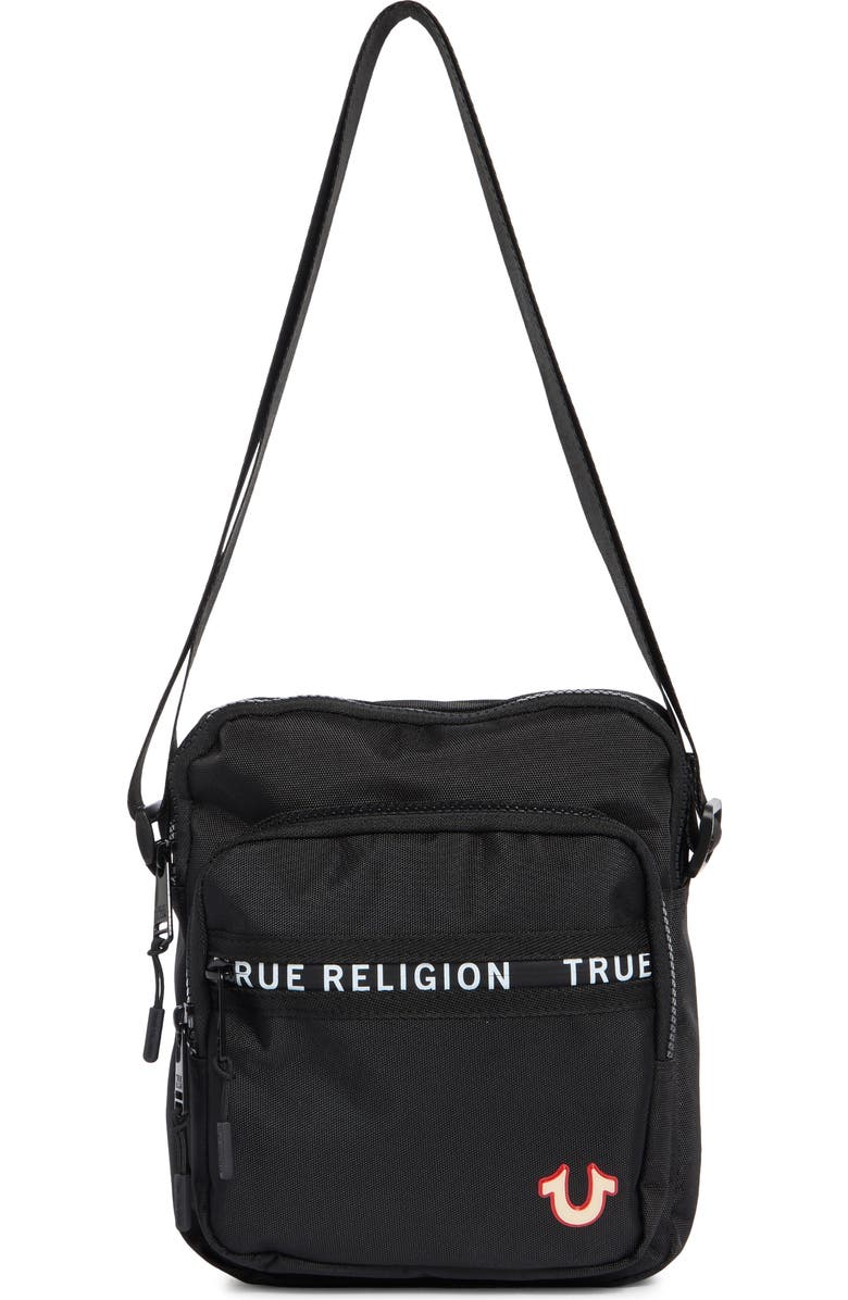 True Religion Scottie Sling Crossbody Bag, Main, color, Black
