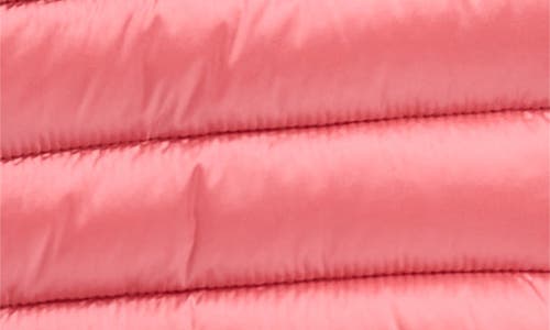 Save The Duck Kids' Iris Shiny Water Repellent Hooded Puffer Jacket In Pink