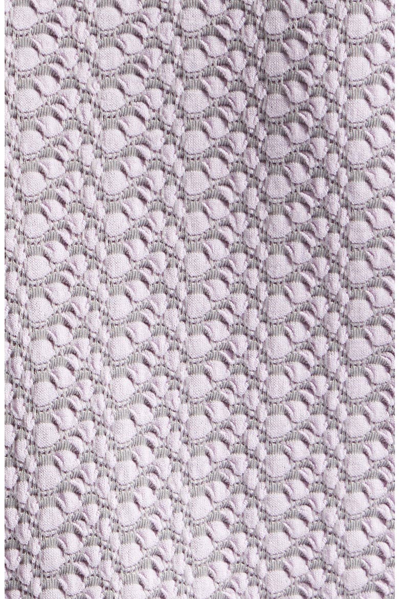Geometric Jacquard Jersey Tee, Alternate, color, LILAC