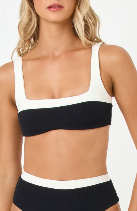 Zuri Rib & Jersey Bikini Top