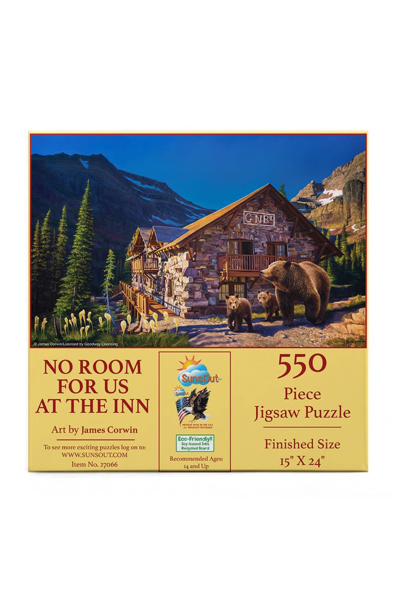 Sunsout No Room for us at the Inn 550 piece Jigsaw Puzzle for Adults, Alternate, color, Multicolor