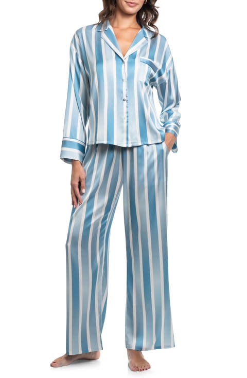Stripe Satin Pajamas