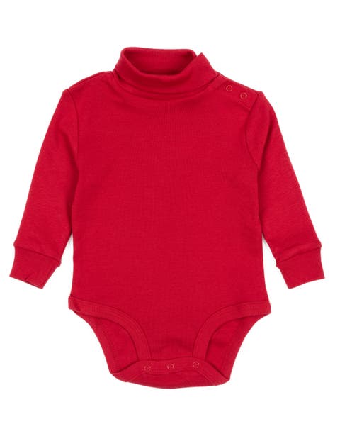 Cotton Classic Solid Turtleneck Bodysuit (Baby)