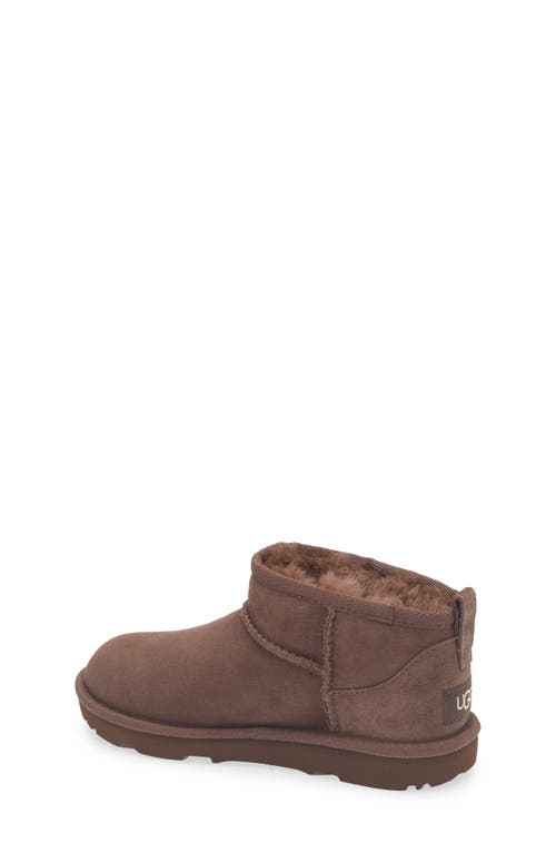 Ugg(r) Kids' Classic Ultra Water Resistant Genuine Shearling Mini Boot In Brown