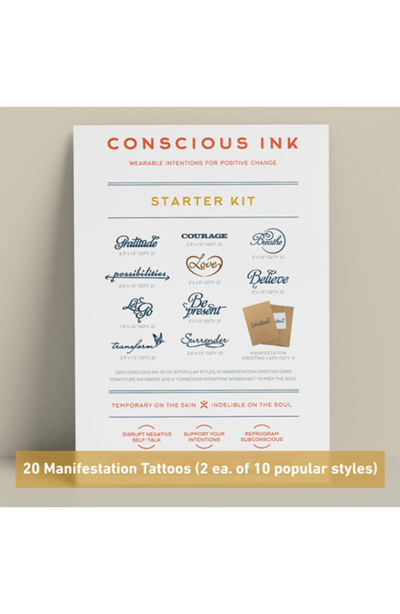 Conscious Ink Original Conscious Ink Starter Kit, Alternate, color, White