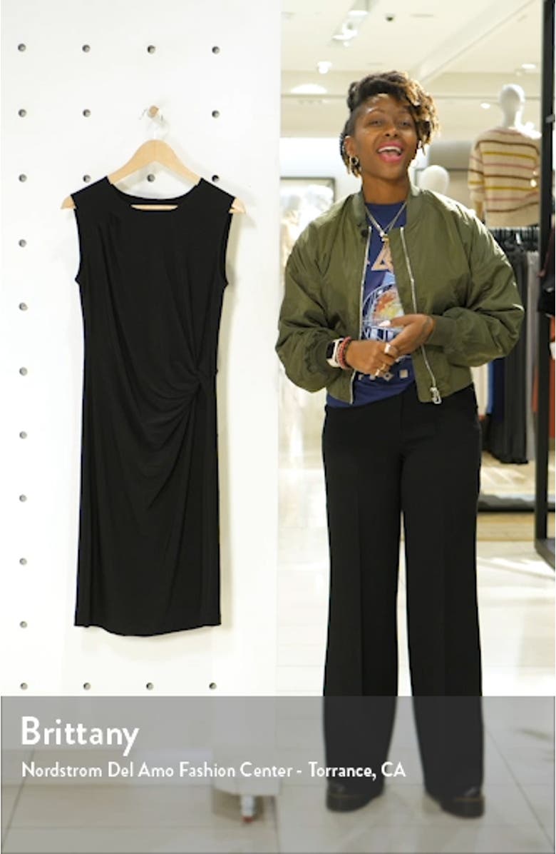Twist Side Matte Jersey Dress, sales video thumbnail