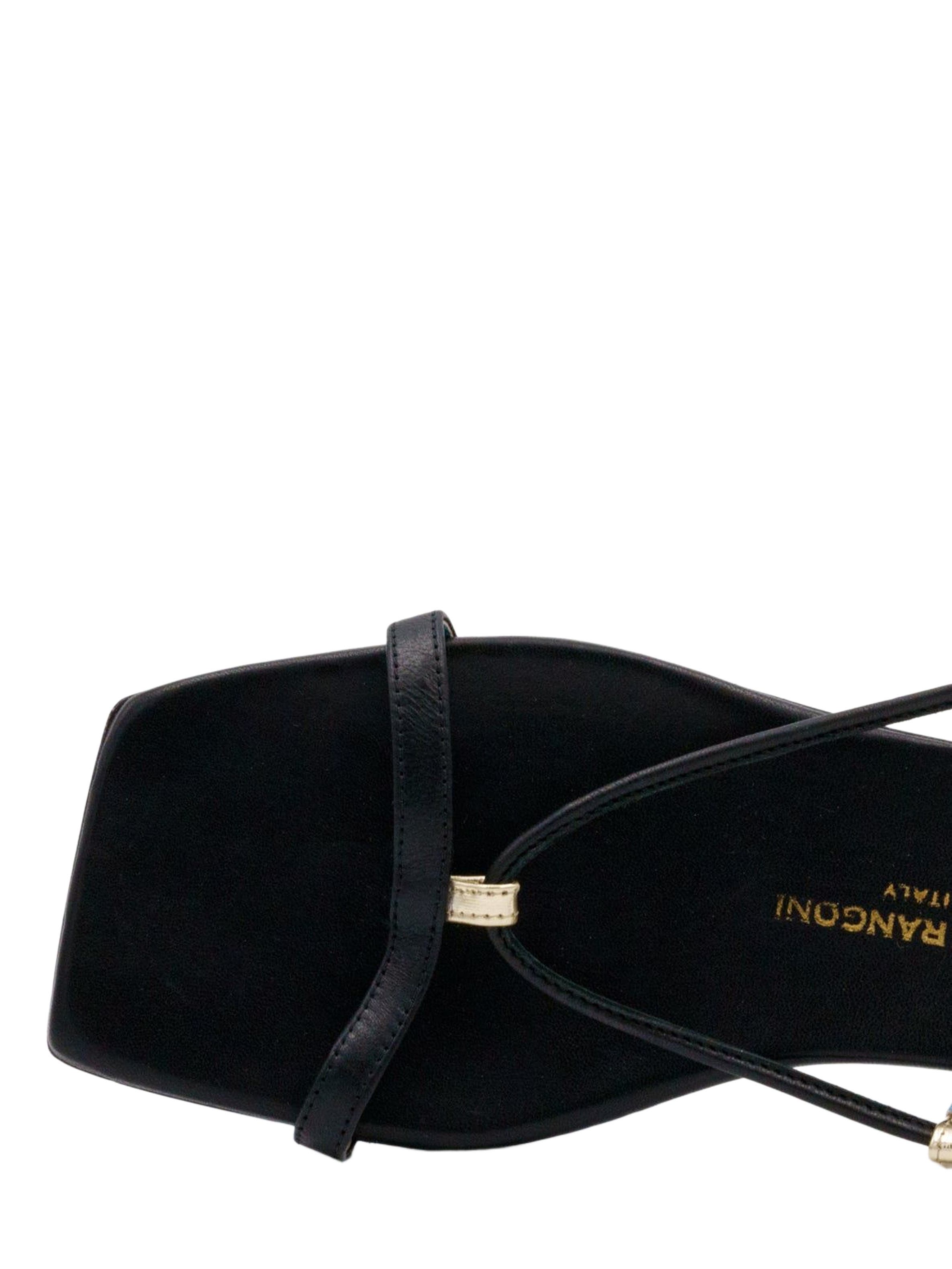 Valentina Rangoni Callisto Ankle Wrap Sandal, Alternate, color, Black