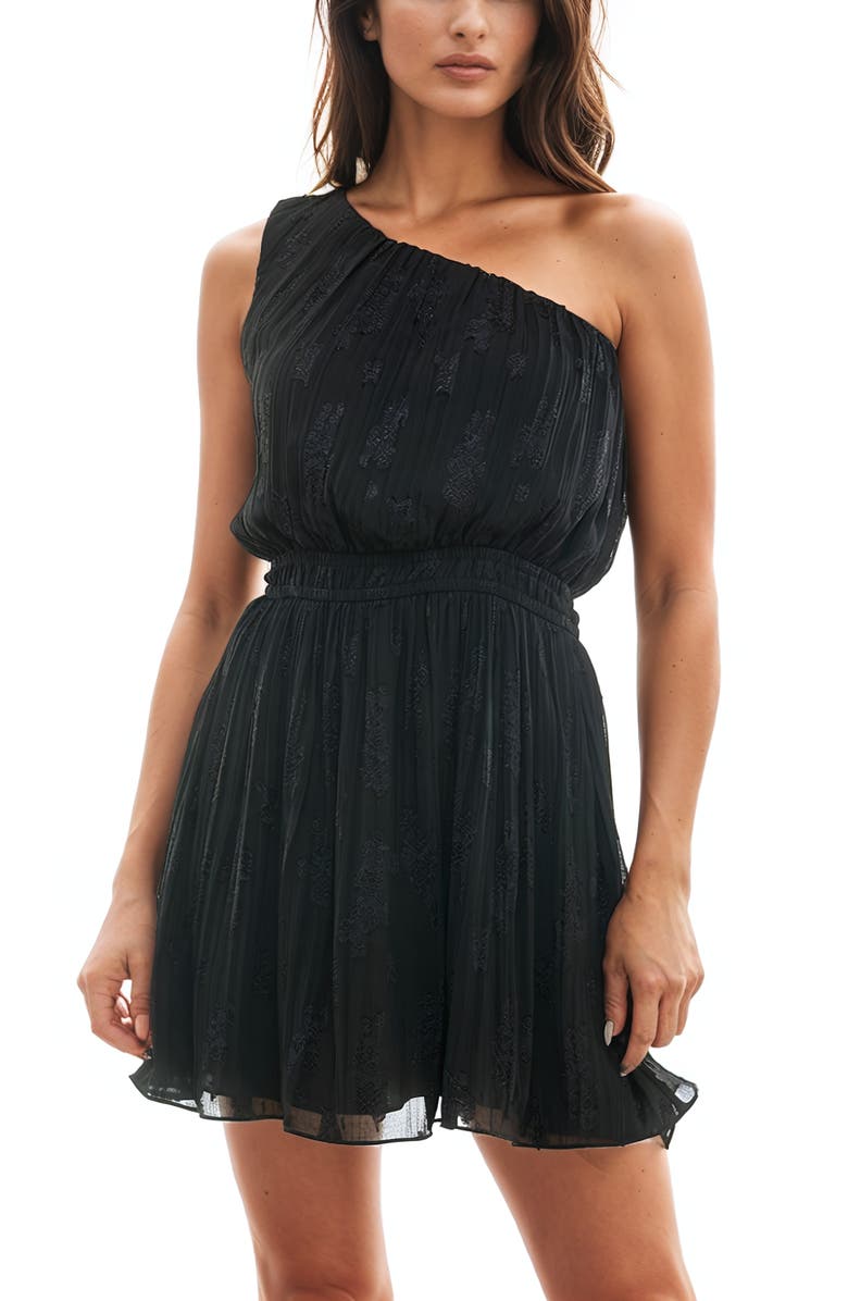 Socialite One-Shoulder Minidress, Alternate, color, 