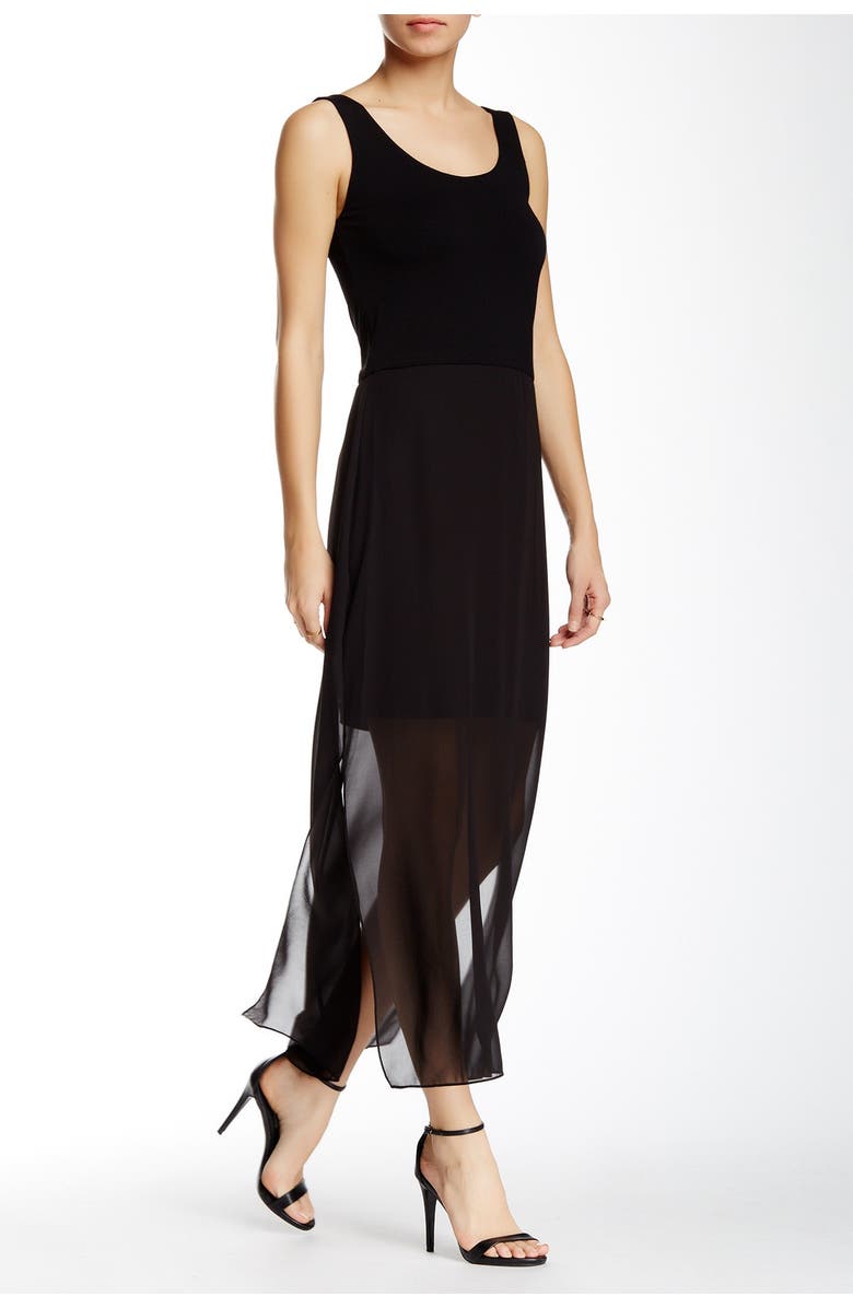 Vince Camuto Chiffon Overlay Tank Dress, Main, color, 